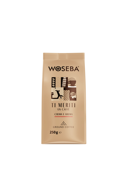 <p>Woseba Ti meriti un caffè<br />
Crema e Aroma, kawa mielona,<br />
stabilo, widok przodem, 250 g</p>
