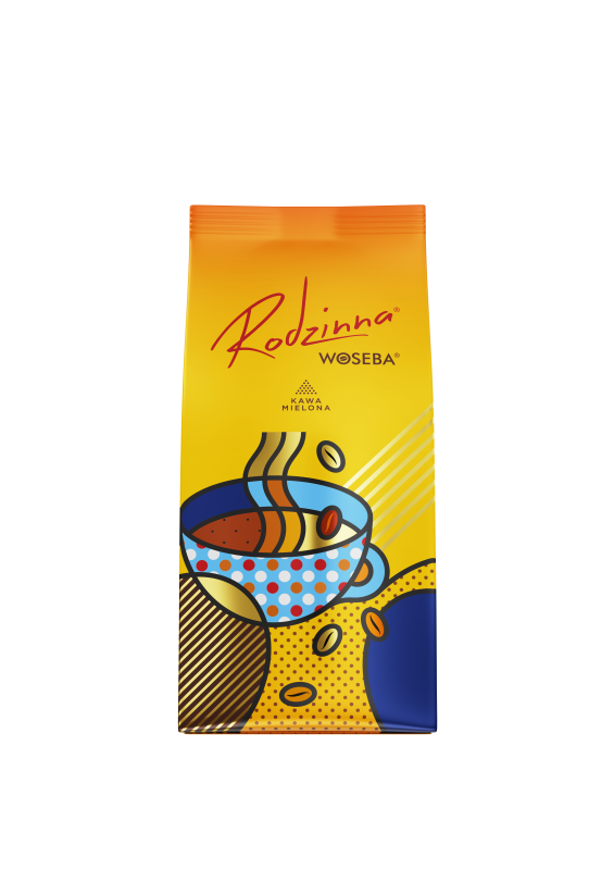 <p>Woseba Rodzinna, kawa mielona, stabilo, widok przodem, 450 g</p>
