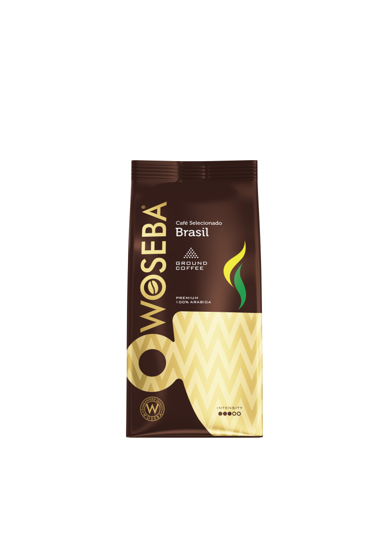 <p>Woseba Café Brasil, kawa mielona, stabilo, widok przodem, 250 g</p>
