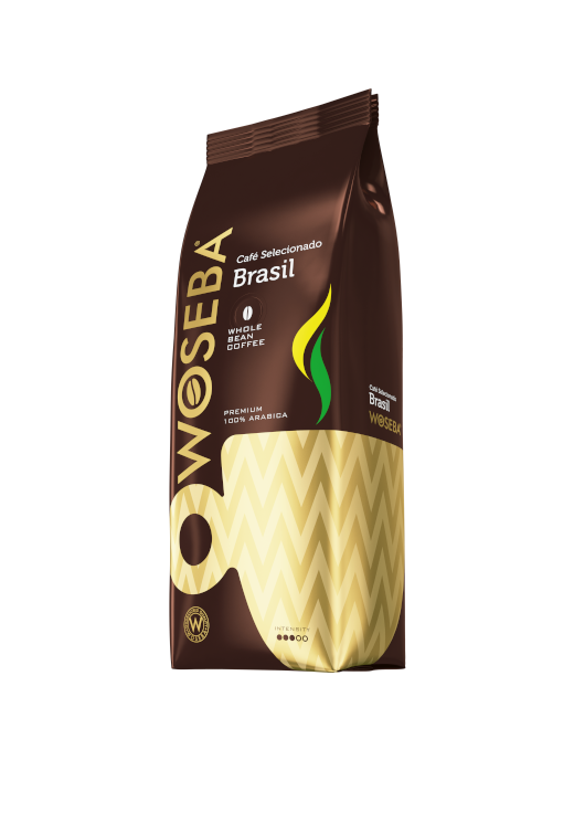 <p>Woseba Café Brasil, kawa ziarnista, stabilo, widok bokiem, 500 g</p>
