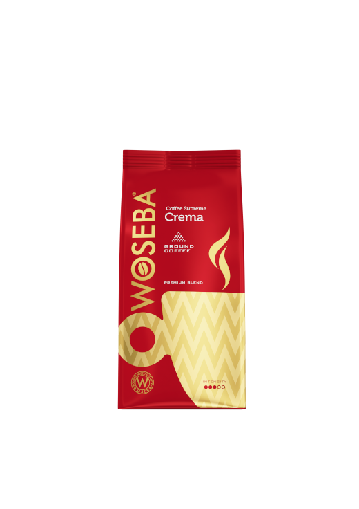 <p>Woseba Crema, kawa mielona, stabilo, widok przodem, 250 g</p>
