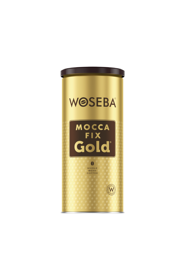 <p>Woseba Mocca Fix Gold, kawa ziarnista, puszka, widok przodem, 500 g</p>
