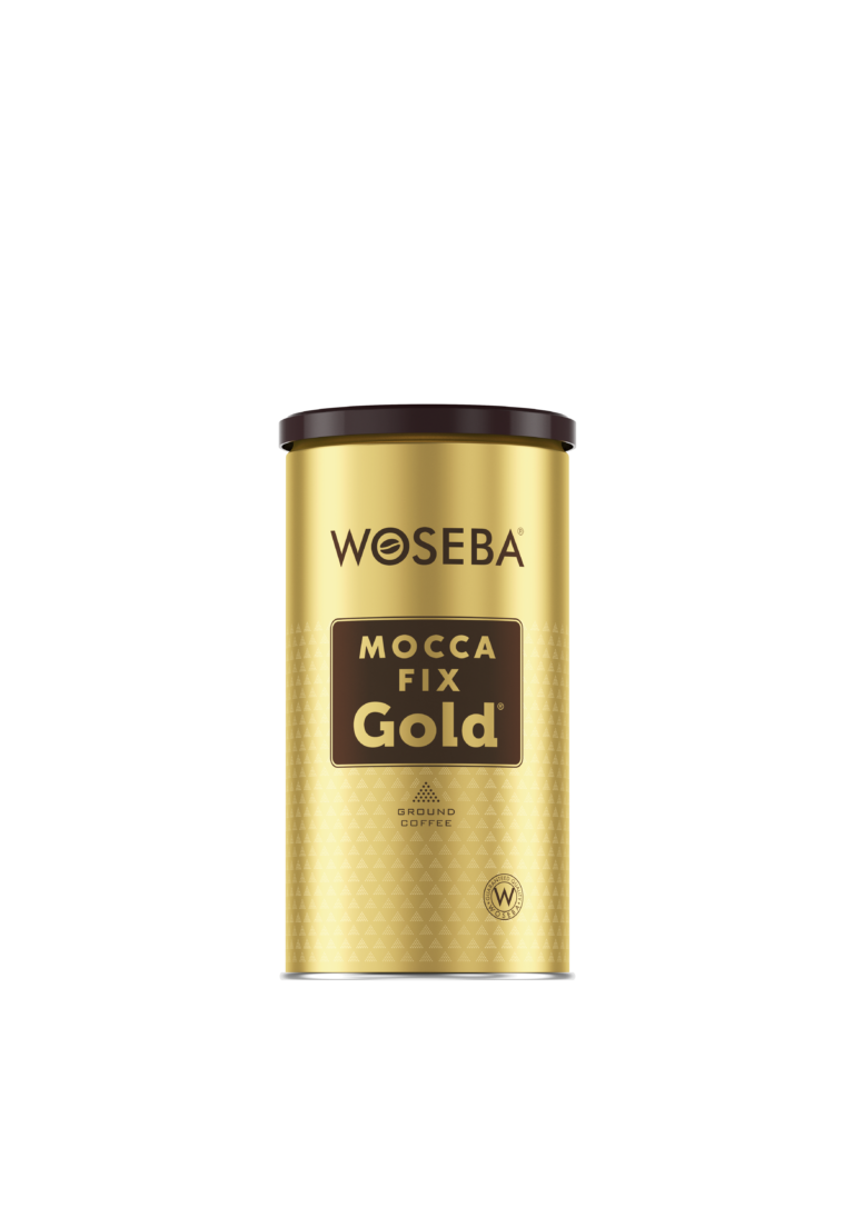 <p>Woseba Mocca Fix Gold, kawa mielona, puszka, widok przodem, 500 g</p>
