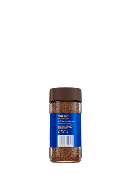 <p>Woseba Arabica, kawa rozpuszczalna, liofilizowana, słoik, widok lewego boku, 100 g</p>
