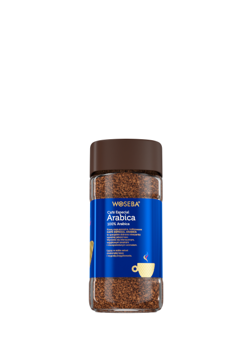 <p>Woseba Arabica, kawa rozpuszczalna, liofilizowana, słoik, widok prawego boku, 200 g</p>

