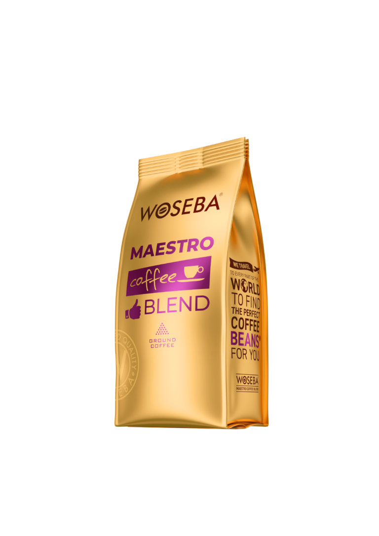 <p>Woseba Maestro, kawa mielona, stabilo, widok bokiem, 250 g</p>
