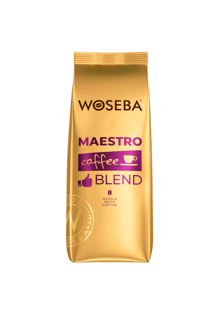 <p>Woseba Maestro, kawa ziarnista, stabilo, widok przodem, 500 g</p>
