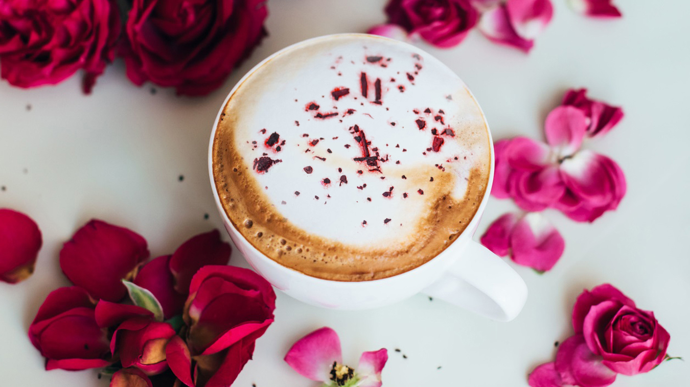 Różane cappuccino