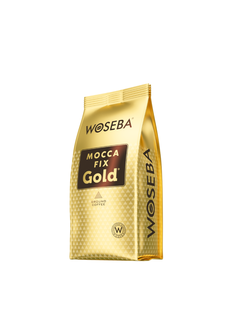 <p>Woseba Mocca Fix Gold, kawa mielona, stabilo, widok bokiem, 250 g</p>
