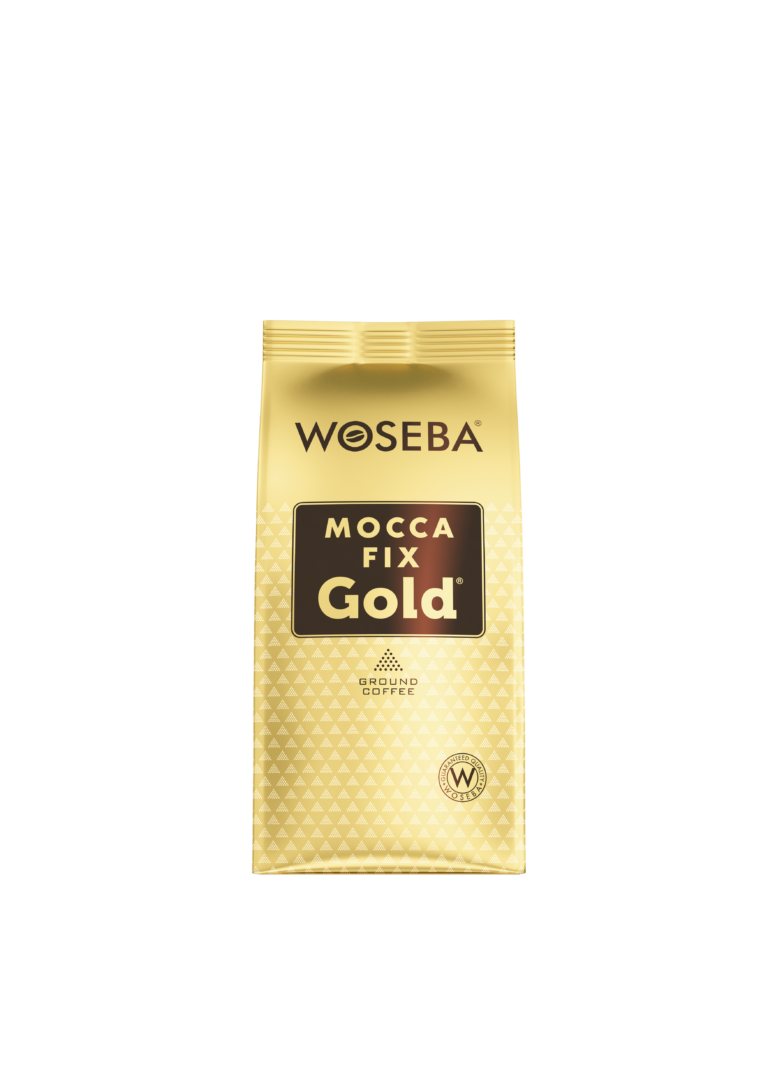 <p>Woseba Mocca Fix Gold, kawa mielona, stabilo, widok przodem, 250 g</p>
