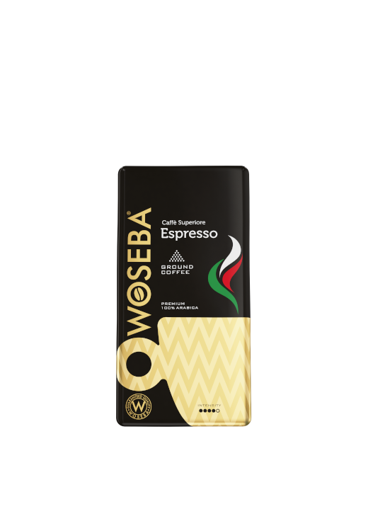 <p>Woseba Espresso, kawa mielona, vacuum, widok przodem, 500 g</p>
